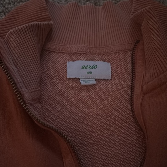dusty orange aerie pullover crewneck - Picture 4 of 4